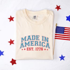 Freedom Vibes Comfort Colors Tee, Independence Day Shirt for Women, Retro USA 4th of July Patriotic Graphic Shirt