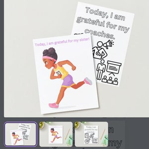 Páginas para colorear de gratitud: Acción de Gracias, descarga digital imprimible. Practica la escritura a mano y las habilidades de alfabetización. Di, traza y colorea las palabras.