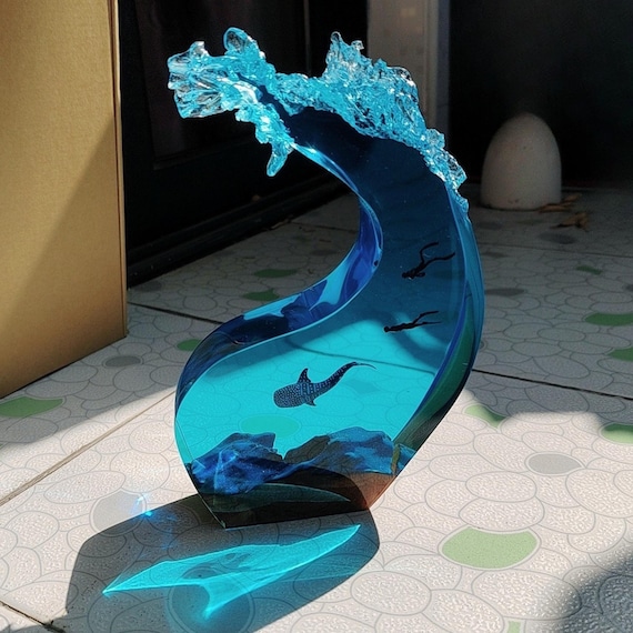 Surfboard Lamp Lunaro Modern Contemporary Surfboard Glow Floor