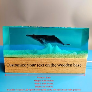 Sharks Resin Night Lights-Shark Resin Lamp for home decor-Unique Epoxy Lamp Gift for Couple-Gifts for diving enthusiasts-Gifts from sea