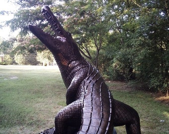 Life size Alligator Mascot Statue