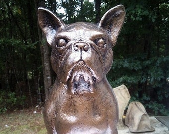 Life Size French Bulldog Statue