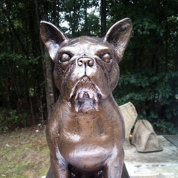 Life Size Bulldog Statue Etsy