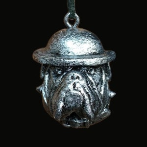 Heavy Duty Bulldog w/ Battle Helmet & Spiked Collar Ornament