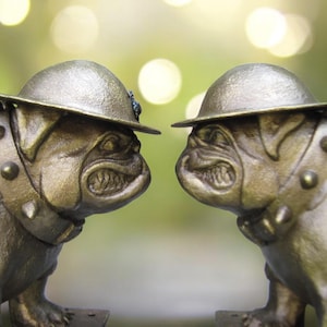 Sargeant Dawg ... USMC Military Style English Bulldog Mascot Trophy/Award