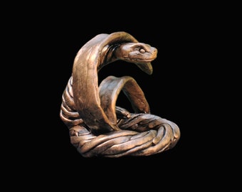 Viper Mascot Statue ... OOAK Trophy/Award/Life Size ... Snake In The Grass Series #2