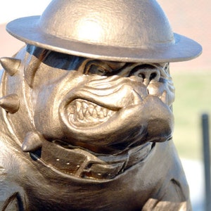 Sargeant Dawg ... Military Style English Bulldog Mascot Trophy/Award