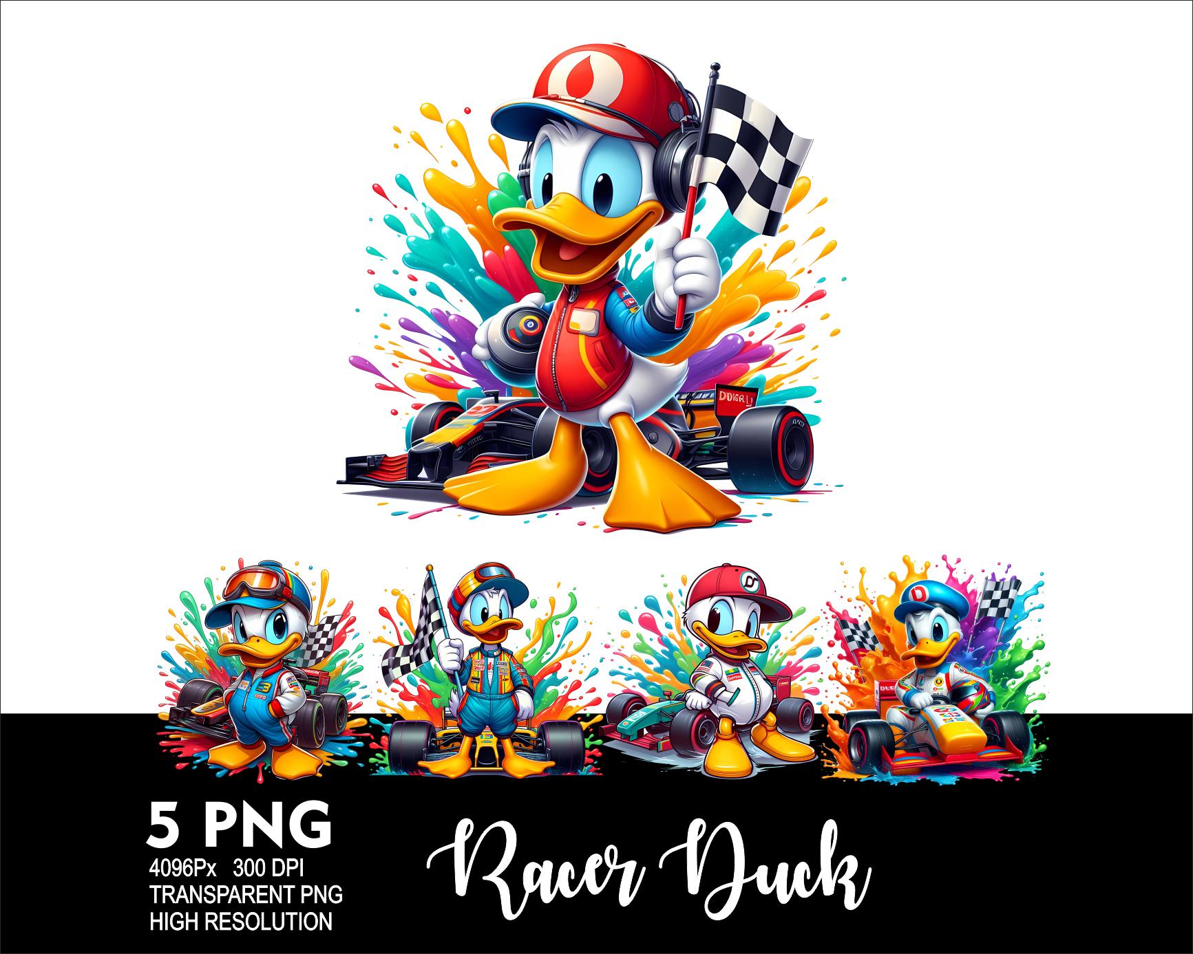 Racer Duck 5 PNG Design for Sublimation Png 300DPI High Resolution Png ...