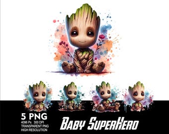 Superhero Baby 5 PNG Mouse Design for Sublimation Png 300DPI High Resolution Png Tshirt Mug Tumpler Hero Baby Design Png