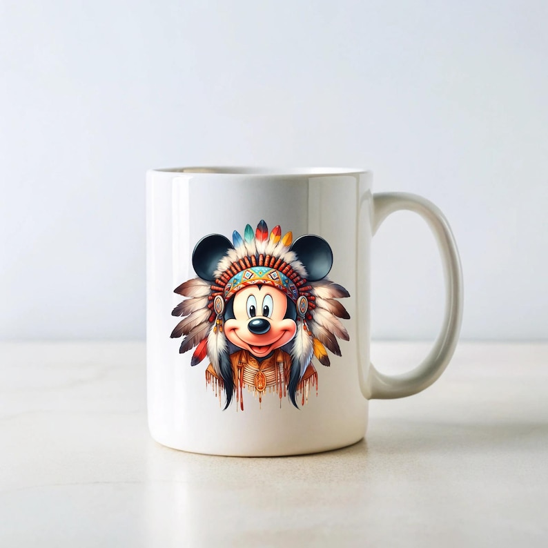 Indian Mickey Mouse 5 PNG-design för sublimering PNG 300 DPI högupplöst PNG-t-shirtmugg Tumpler-mus indisk design bild 10