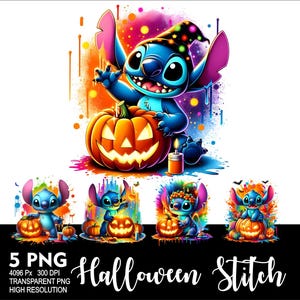 Halloween Stitch Pumpkin 5 PNG Design for Sublimation Png 300DPI High Resolution Png Tshirt Mug Tumpler Stitch Design