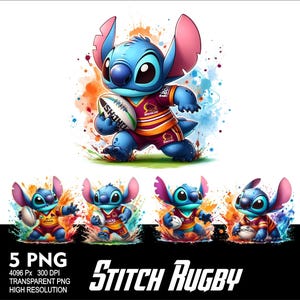 Point Rugby 5 PNG Design pour sublimation Png 300 DPI haute résolution Png Tshirt Mug Tumpler Stitch Kids Design Rugby Stitch