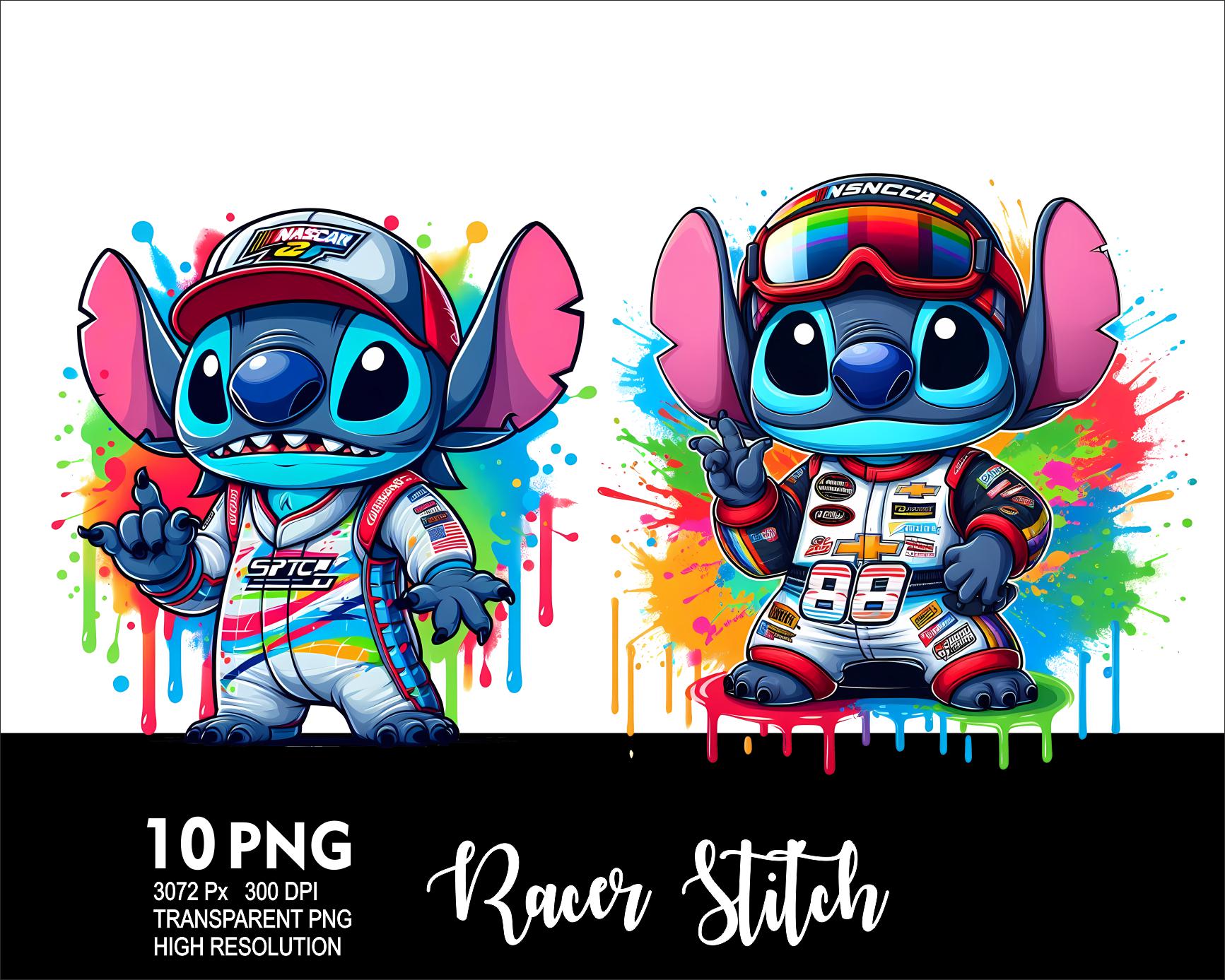 Stitch Racer Racer Stitch 10 PNG Design for Sublimation Png 300DPI High Resolution ...