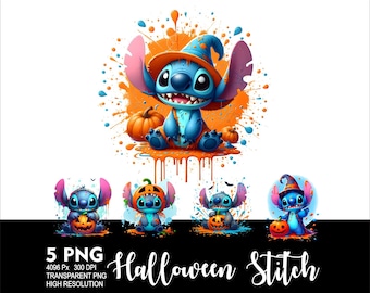 Halloween Stitch Pumpkin 5 PNG Design for Sublimation Png 300DPI High Resolution Png Tshirt Mug Tumpler Stitch Design