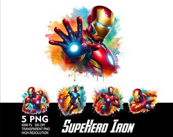 Superhero Iron 5 PNG Mouse Design for Sublimation Png 300DPI High Resolution Png Tshirt Mug Tumpler Hero Avenger Design Png