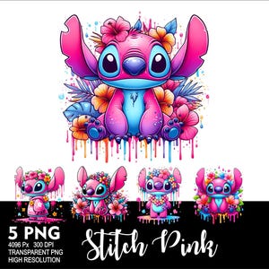 Pink Stitch Girl 5 PNG Design for Sublimation Png 300DPI High Resolution Png Tshirt Mug Tumpler Stitch Pink Design