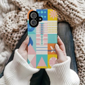 Mosaic Art Phone Case: Durable Protective Cover for iPhone & Samsung