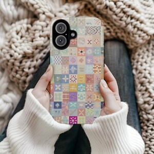 Mosaic Phone Case: Artistic Protective Cover for iPhone & Samsung