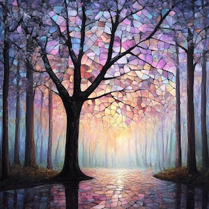 Tree Mystic iPhone 15, 14, 13, 12, 11, X, XS, 8 Pro Max Samsung Galaxy 24, 23, 22, 21 Card Flip Wallet Phone Case