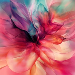 Custodia per telefono con portafoglio con cerniera e motivo a fiori astratti, rosso, rosa e blu, per iPhone 15, 14, 13, 12, 11, X, XS, Pro Max, Samsung Galaxy 24, 23