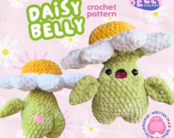 DIGITAL DOWNLOAD- Daisy Belly Happy Spring Flower Amigurumi Crochet Pattern