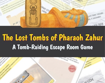Pharaoh's Lost Tomb Rätselspiel: Kinder Escape Room (PDF-Download)
