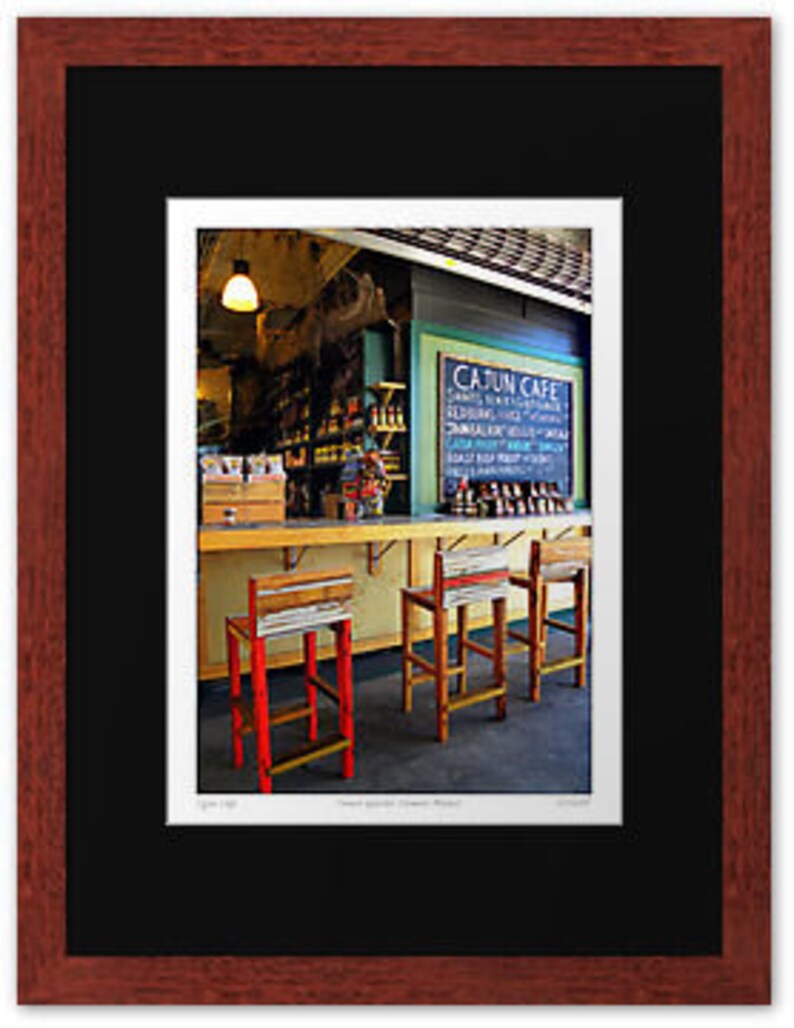 New Orleans Photography, 8x10 in Digital download, French Quarter, French Market Cajun Cafe Sandra L Russell Photography image 2