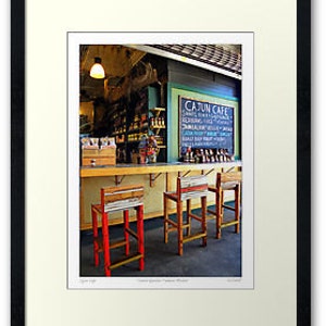 New Orleans Photography, 8x10 in Digital download, French Quarter, French Market Cajun Cafe Sandra L Russell Photography image 4