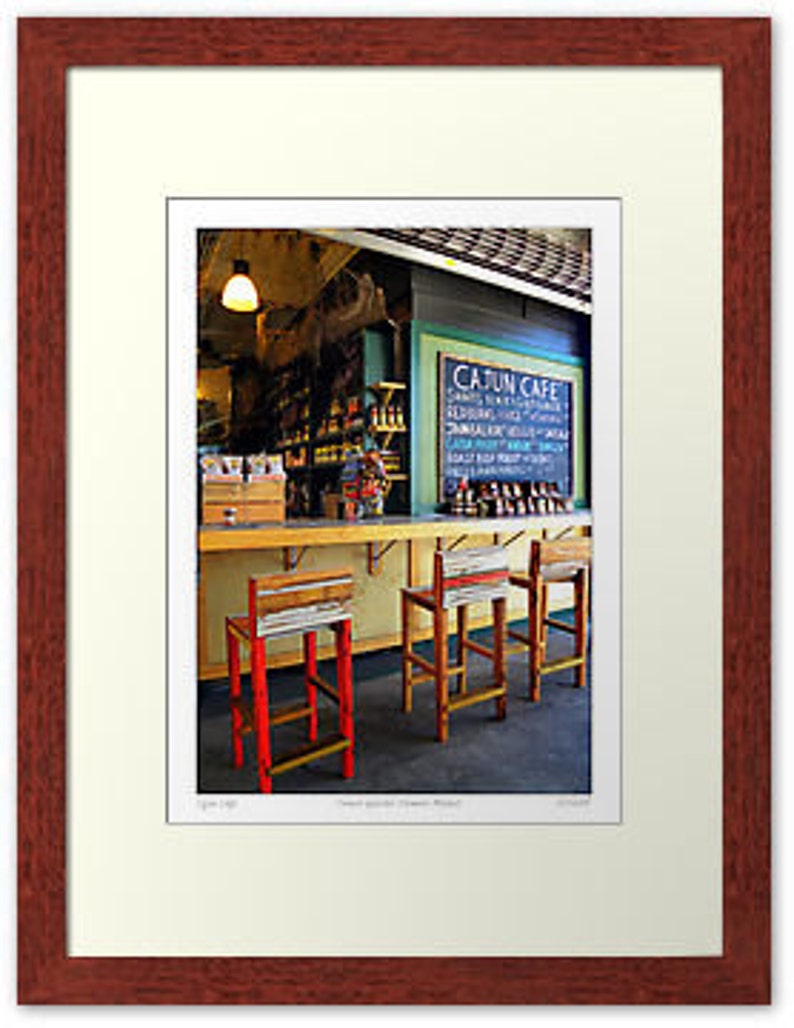 New Orleans Photography, 8x10 in Digital download, French Quarter, French Market Cajun Cafe Sandra L Russell Photography image 3