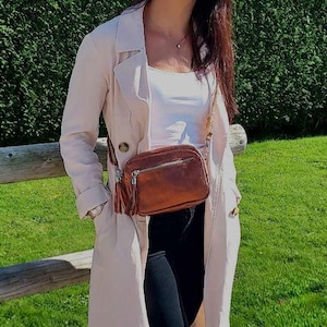sac bandoulière cuir irisé