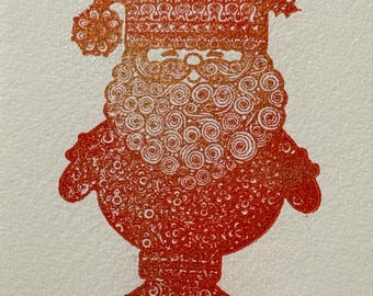 Letterpress christmas card exchange