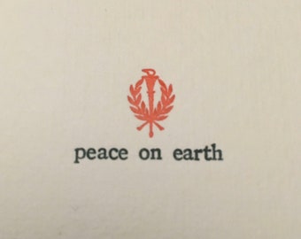 Letterpress christmas card exchange