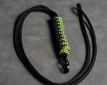 Custom Paracord ID Lanyard, Breakaway Clasp & Badge Holder, ID Name Tag Badge Holder, Gift for Teachers, Nurses, Doctors, Key Lanyard