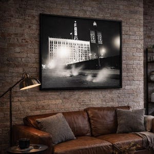 Photographie d'art noir et blanc Fox Theater Detroit