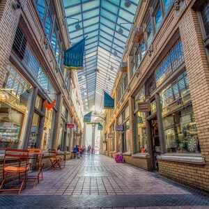 Inside Nickels Arcade University of Michigan Ann Arbor Fine Art Photograph by Detroit Photographer Janna Coumoundouros Lilacpop Studio