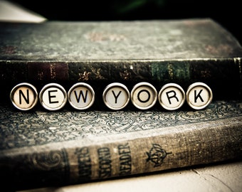 NEW YORK Vintage Typewriter Keys Fine Art Photographic Print NYC