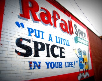 Rafal Spice Put A Little Spice In Your Life Sign Detroit Brick Wall Eastern Market Detroit Fine Art Photography Print