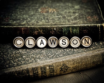 CLAWSON Vintage Typewriter Keys Fine Art Photographic Print Graduation Gift by Detroit Photographer Janna Coumoundouros Lilacpop Studio