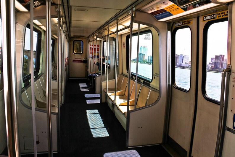 People Mover Detroit Fine Art Photograph Print afbeelding 2