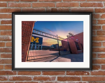 Michigan Stadium Gates University of Michigan Ann Arbor Fine Art Photograph The Big House