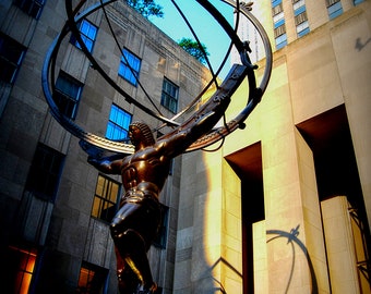 Rockefeller Center Atlas Statue Fine Art Photography NYC New York