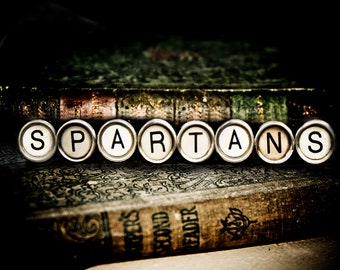 SPARTANS Art Print Vintage Typewriter Keys Fine Art Photographic Print Michigan State University