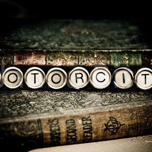 MOTORCITY Vintage Typewriter Keys Fine Art Photographic Print by Photographer Janna Coumoundouros Lilacpop image 1