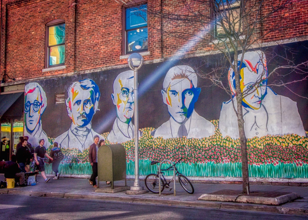 The Bookstore Mural Ann Arbor Fine Art Photograph Print image