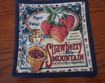 Vintage Fruit Ad Pot Holder