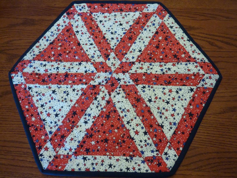 Star Hexagon Table Topper - Etsy