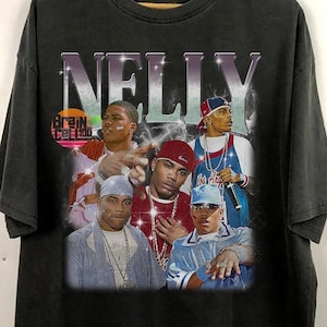 Graphic Nelly Rapper Vintage 90s Bootleg T-shirt, Nelly Sweatshirt, Nelly Shirt, Retro Nelly Rapper Shirt, Nelly Rap Tee Y2k, Nelly T-Shirt