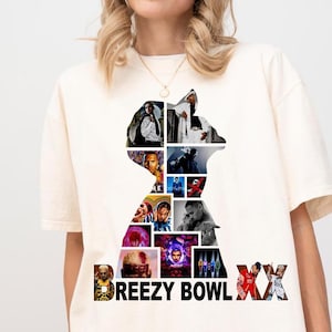 Chris Brown Tour Breezy Bowl XX V2 Vintage Comfort Colors Shirt, Concert Retro 2025 Shirt, Chris Brown Graphic Tee, Music Tour Y2k T-Shirt