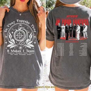 ATEEZ 2025 World Tour In Your Fantasy T-Shirt, Ateez Shirt Kpop Ateez Goldene Stunde Teil 2 Shirt, Ateez Merch, Ateez Tour Nordamerika Shirt