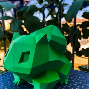 Salvadanaio Bulbasaur poligonale